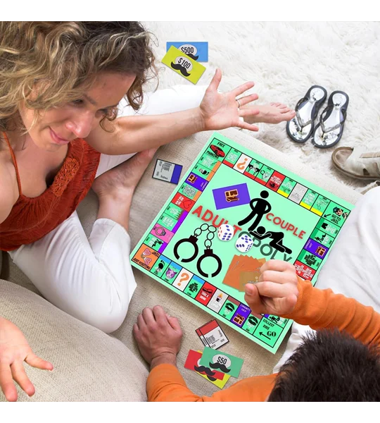 Adultopoly Couples Date Night Board Game – Funny Romantic Game for Him & Her – FREE SHIPPING