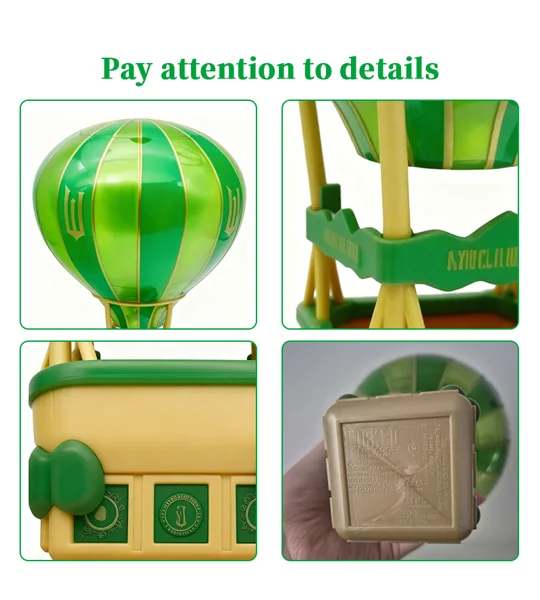 Wicked Hot Air Balloon Popcorn Bucket Ornament – Fun Christmas Home Decor & Gift – FREE SHIPPING
