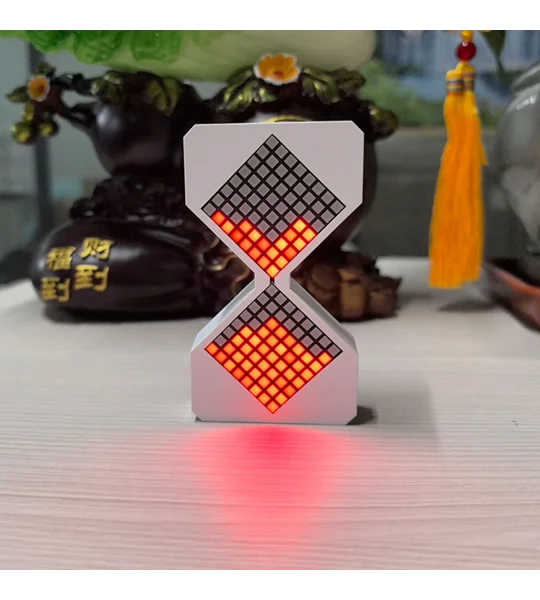 Cyber-Style LED Electronic Hourglass – Gravity-Sensing 1–30 Minute Rechargeable Timer – FREE SHIPPIN