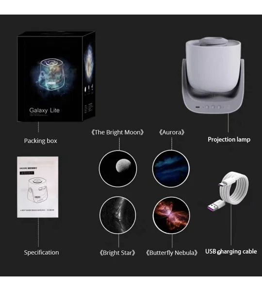 Starry Sky Projection Lamp – Romantic LED Galaxy Bedroom Light & Creative Gift – FREE SHIPPING