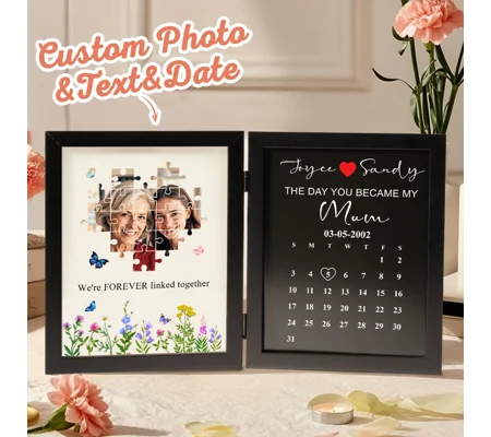 Personalized Mother’s Day Puzzle Photo Frame | Custom Gift for Mom