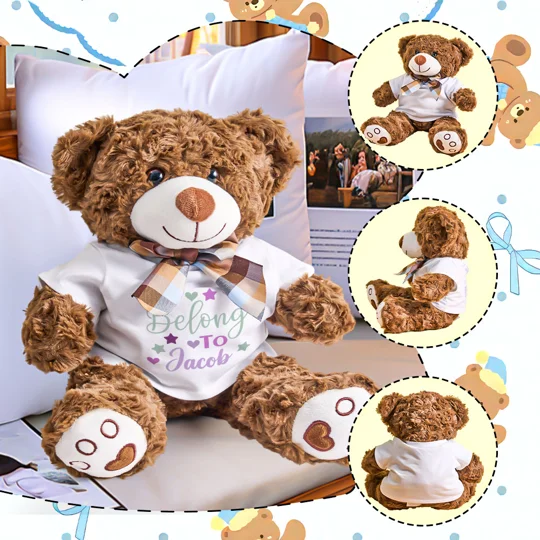 Personalized Teddy Bear Plush Toy | Baby Gift | KEEPSORA