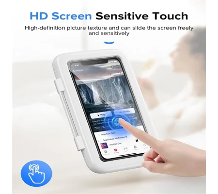 Waterproof Shower Phone Holder with Touch Screen | Wall Mount Bathroom Phone Case