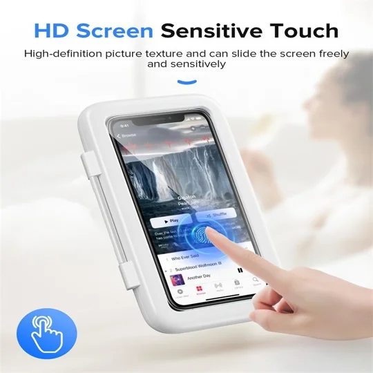 Waterproof Shower Phone Holder Touch Screen | KEEPSORA