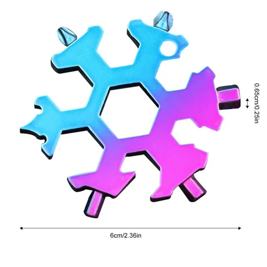 Snowflake Multitool Keychain Wrench | KEEPSORA