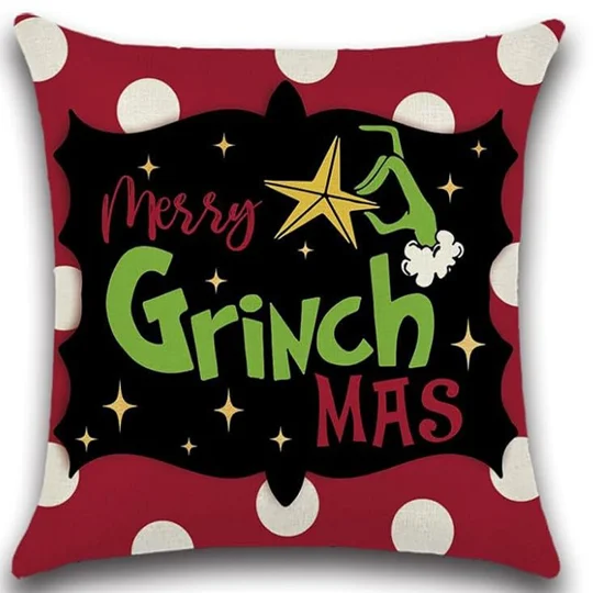 Greentown Christmas Pillow Cover 18x18 | KEEPSORA