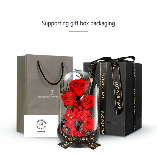 Preserved Rose Glass Dome Gift | KEEPSORA