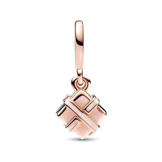 Gift Box Pendant Charm with Bow | KEEPSORA