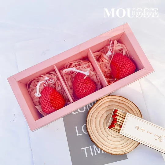 Strawberry Scented Candle Gift Box | KEEPSORA