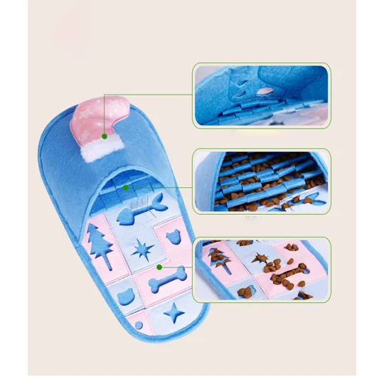 Dog Snuffle Slipper Toy | Interactive Felt Dog Toy | KEEPSORA