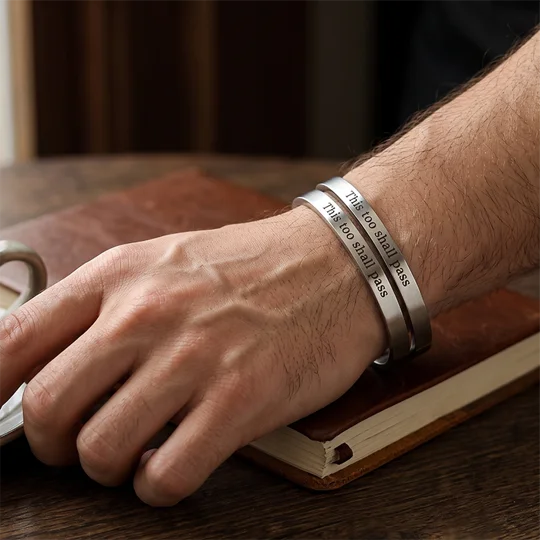 This Too Shall Pass Cuff Bracelet | KEEPSORA