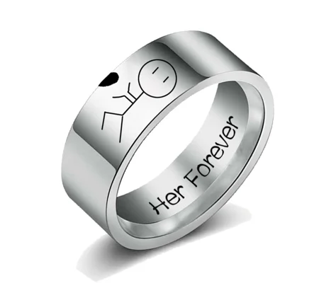 His Queen & Her King Couple Rings – Matching Stainless Steel Promise, Wedding & Anniversary Bands fo
