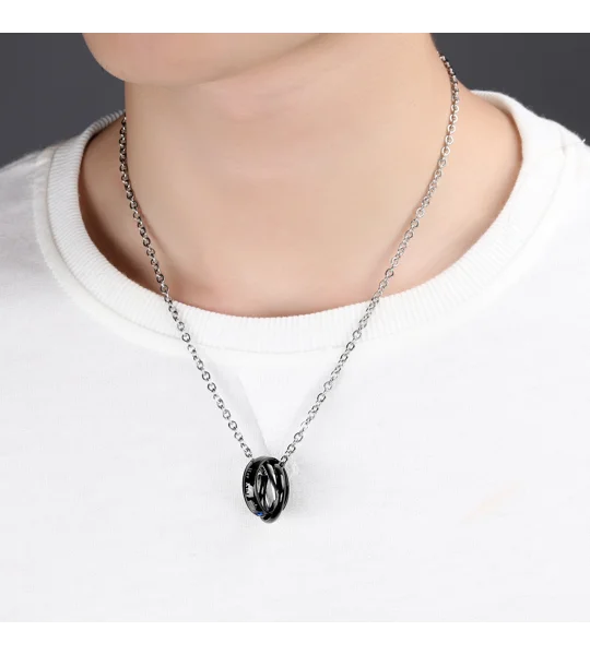 Her King His Queen Crown Couple Necklaces – Matching Titanium Steel Pendant Set for Couples