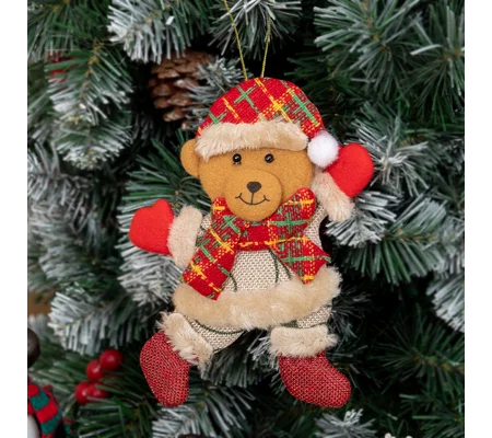 Christmas Ornaments – Festive Santa, Reindeer, Snowman & Bear Holiday Decoration – FREE SHIPPING