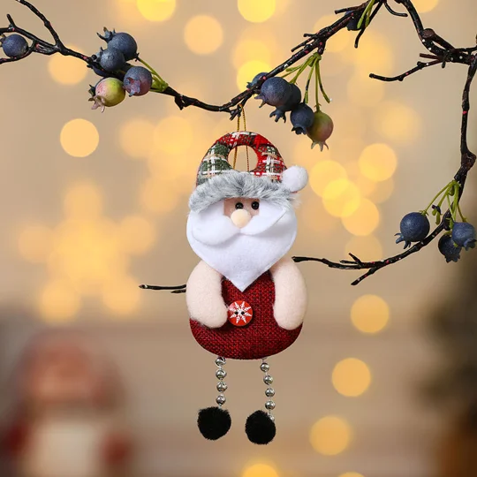Christmas Fabric Ornaments | Santa & Snowman | KEEPSORA