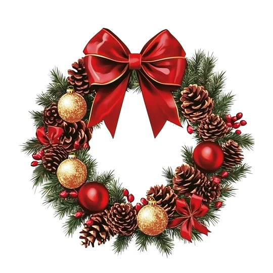 Christmas Wreath Wall Decal | Holiday Décor | KEEPSORA