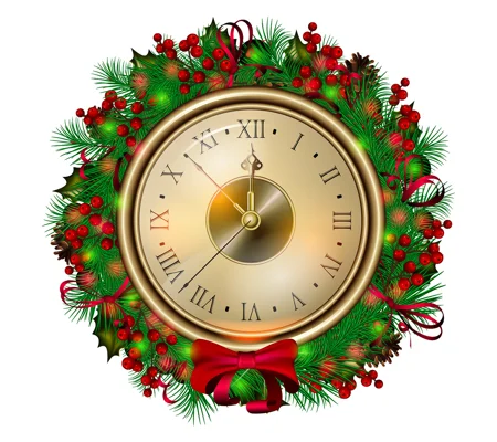 Christmas Countdown Wall Sticker – Festive Wreath Holiday Wall Décor