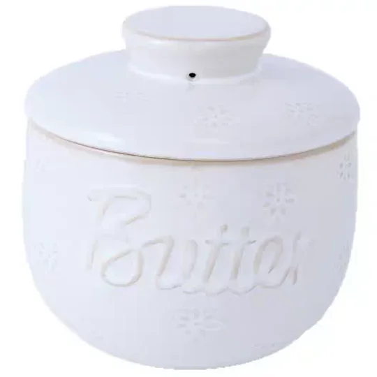 Retro Ceramic Butter Dish with Lid | KEEPSORA