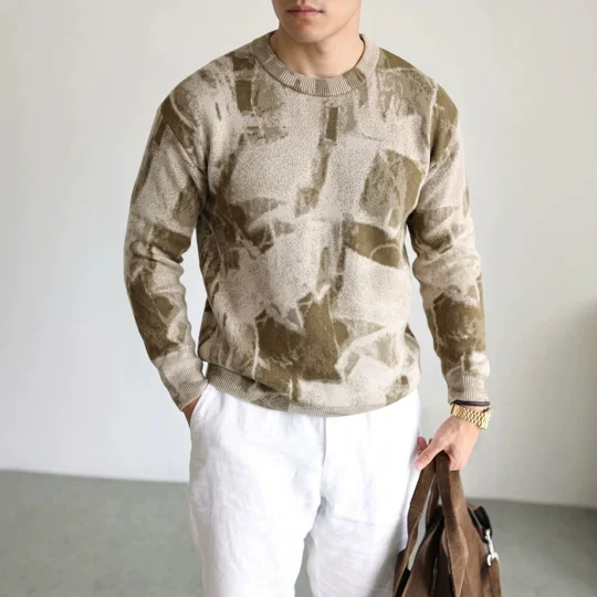 Men's Loose Fit Crewneck Sweater | KEEPSORA