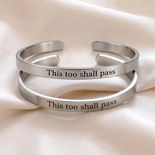 This Too Shall Pass Cuff Bracelet | KEEPSORA