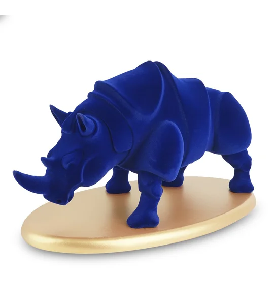 Modern Rhinoceros Resin Sculpture – Bold Rhino Statue for Living Room, Office, Shelf & Table Décor