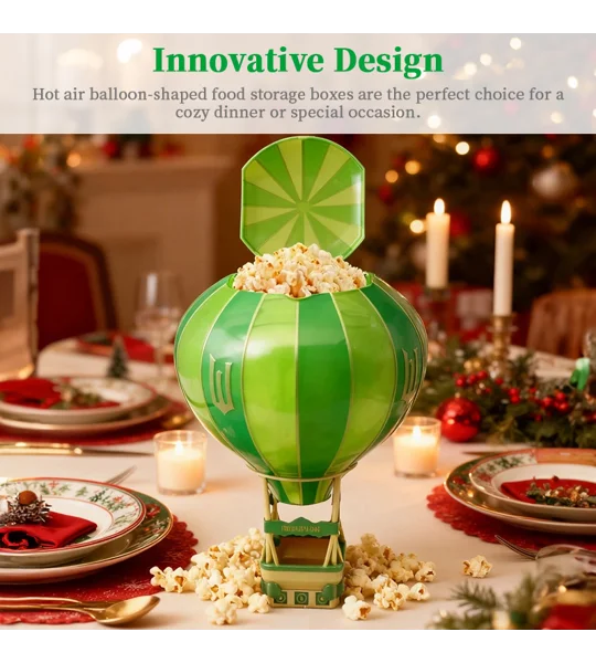 Wicked Hot Air Balloon Popcorn Bucket Ornament – Fun Christmas Home Decor & Gift – FREE SHIPPING