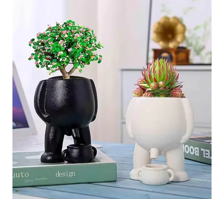 Funny Peeing Vase Planter – Whimsical Resin Succulent Pot & Novelty Garden Decor – FREE SHIPPING