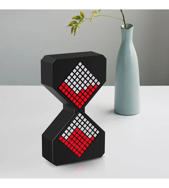 Cyber-Style LED Electronic Hourglass – Gravity-Sensing 1–30 Minute Rechargeable Timer – FREE SHIPPIN
