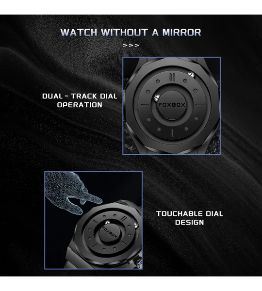 FOXBOX Magnetic Levitation Men's Watch – High-Tech Stainless Steel Concept Quartz Watch – FREE SHIPP