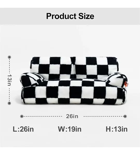 Washable Plush Dog & Cat Sofa Bed | Cozy Pet Couch