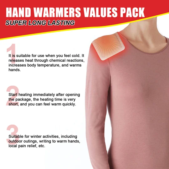 Self-Heating Body Warmer Patches | Up to 10 Hours of Warmth