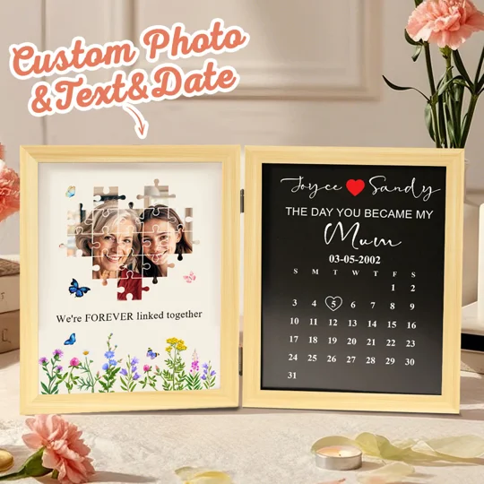 Personalized Mother’s Day Puzzle Photo Frame | Custom Gift for Mom