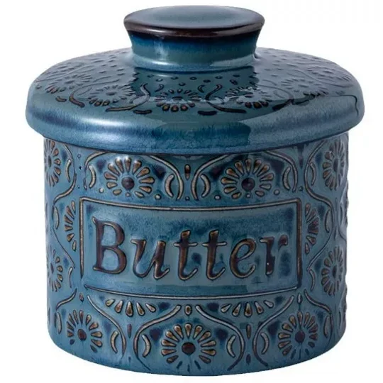 Retro Ceramic Butter Dish with Lid | KEEPSORA