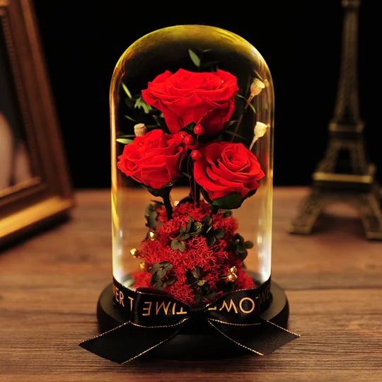 Preserved Rose Glass Dome Gift | KEEPSORA