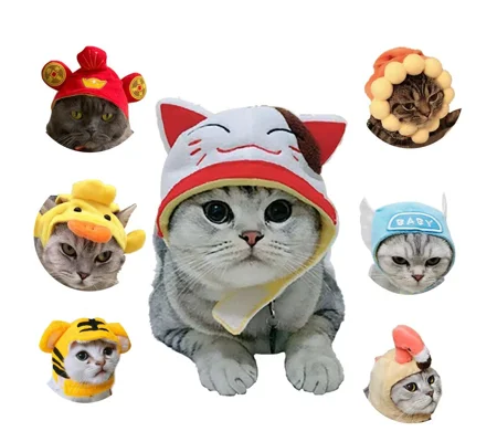 Cute Cotton Pet Hat for Cats & Small Dogs – Adjustable Party Cap & Photo Prop – FREE SHIPPING
