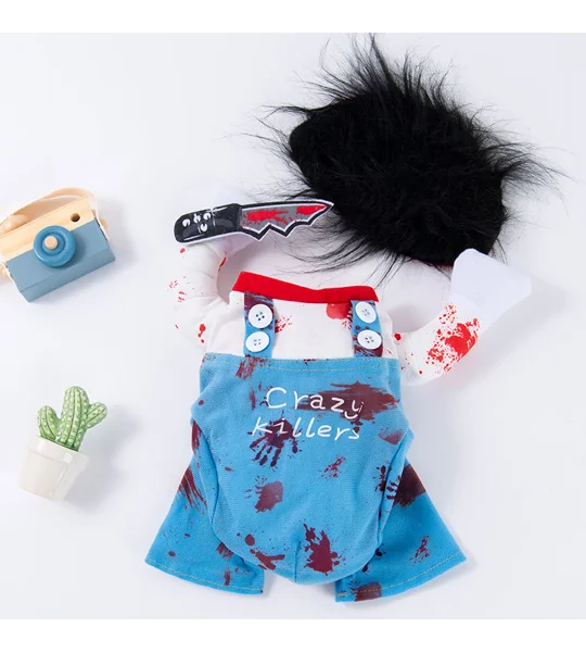 Funny Dog Halloween Costume – Knife Doll, Vampire, Pirate, Pumpkin & More Pet Costumes – FREE SHIPPI
