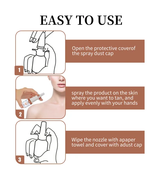 Topical Self-Tanning Spray – Moisturizing Bronzed Glow Body Tanning Spray – FREE SHIPPING