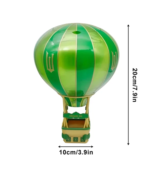 Wicked Hot Air Balloon Popcorn Bucket Ornament – Fun Christmas Home Decor & Gift – FREE SHIPPING