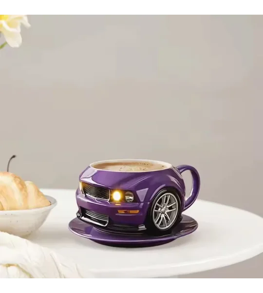 Car-Shaped Stainless Steel Coffee Mug – Novelty Classic Car Cup – FREE SHIPPING