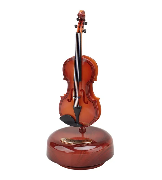 Rotating Musical Instrument Music Box – Guitar & Violin Classical Wind-Up Music Box – FREE SHIPPING