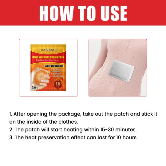 Self-Heating Body Warmer Patches | Up to 10 Hours of Warmth