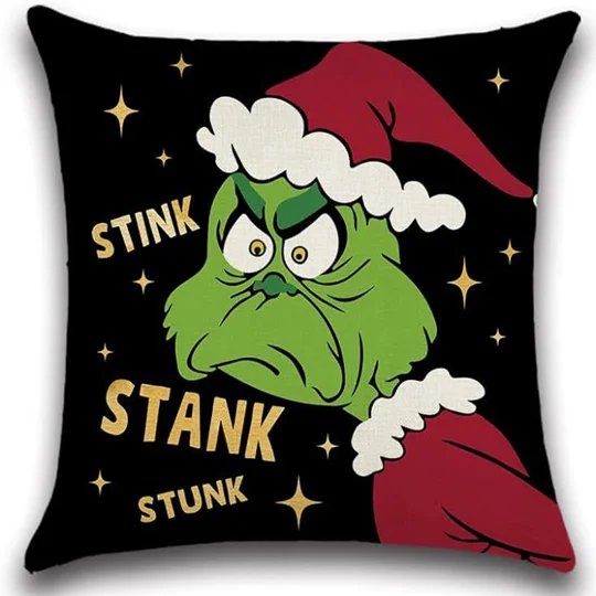 Greentown Christmas Pillow Cover 18x18 | KEEPSORA