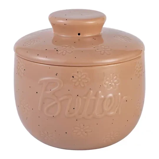 Retro Ceramic Butter Dish with Lid | KEEPSORA