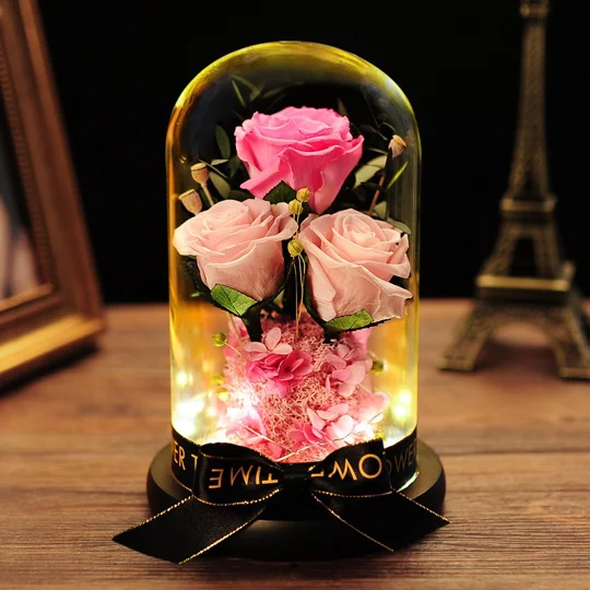 Preserved Rose Glass Dome Gift | KEEPSORA