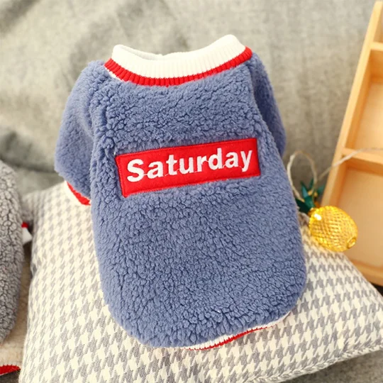Soft Cotton Saturday Dog Clothes XS–XL | KEEPSORA