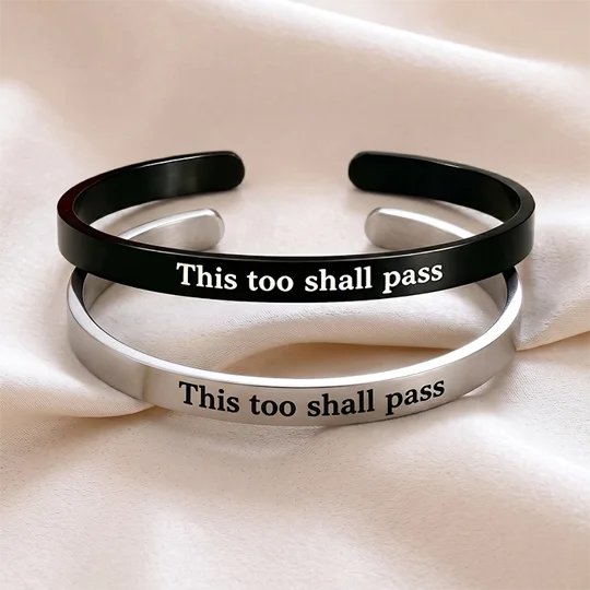 This Too Shall Pass Cuff Bracelet | KEEPSORA