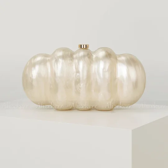 Elegant Shell-Shaped Evening Clutch Bag | Bridal Wedding Purse