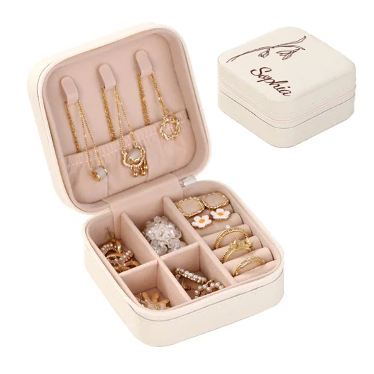 Personalized Birth Flower Jewelry Box | KEEPSORA
