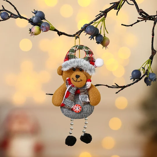 Christmas Fabric Ornaments | Santa & Snowman | KEEPSORA