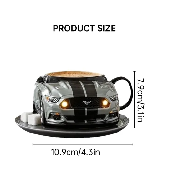 Car-Shaped Stainless Steel Coffee Mug – Novelty Classic Car Cup – FREE SHIPPING